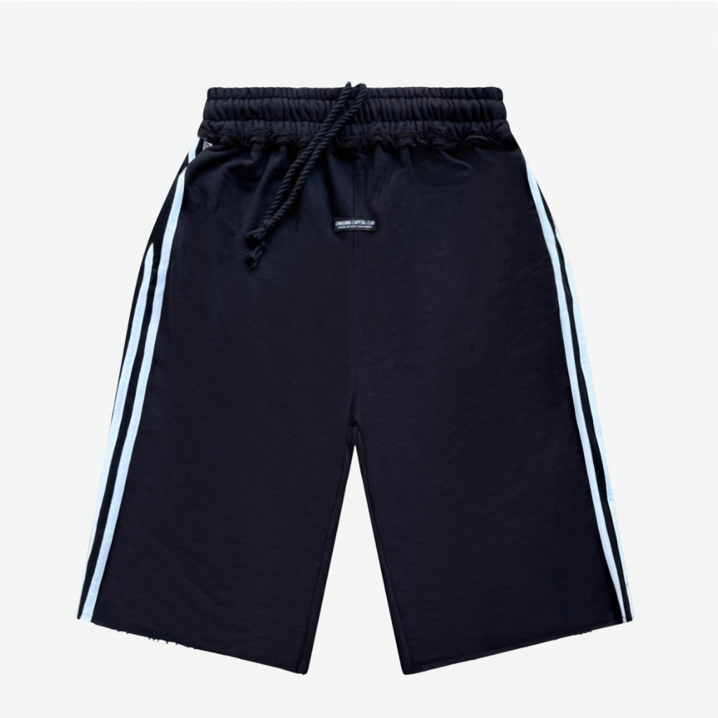 STRIPED BAGGY SHORTS