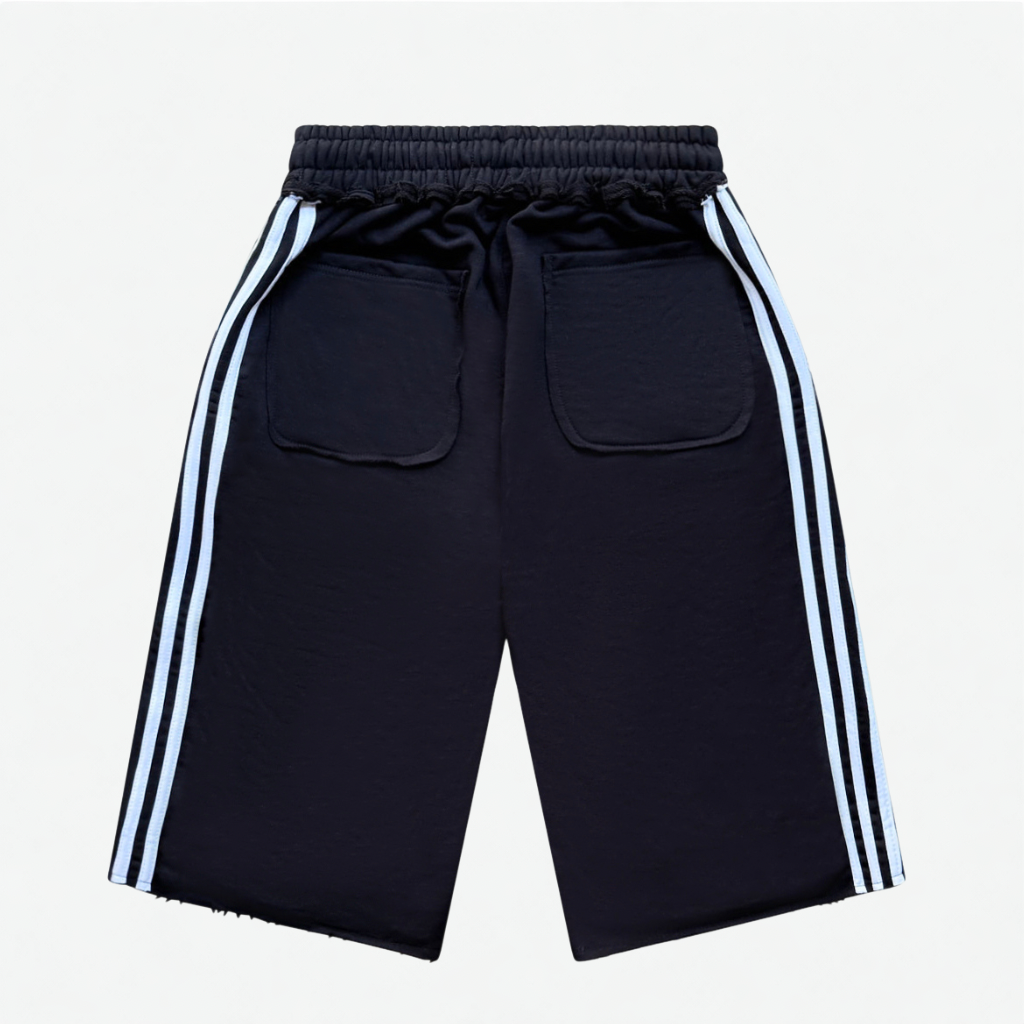 STRIPED BAGGY SHORTS